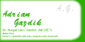 adrian gazdik business card